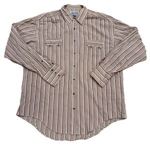 Vintage 70s Rockmount Western Shirt L Pearl Snap USA Made